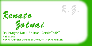 renato zolnai business card